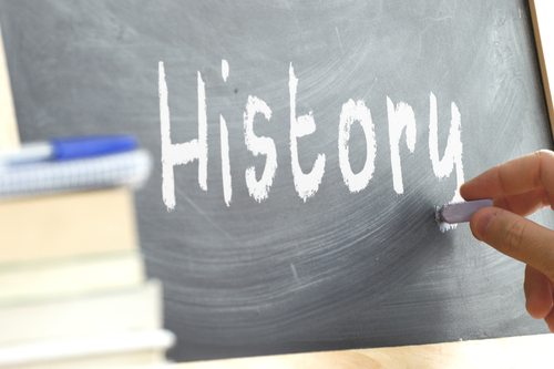 History on a chalkboard